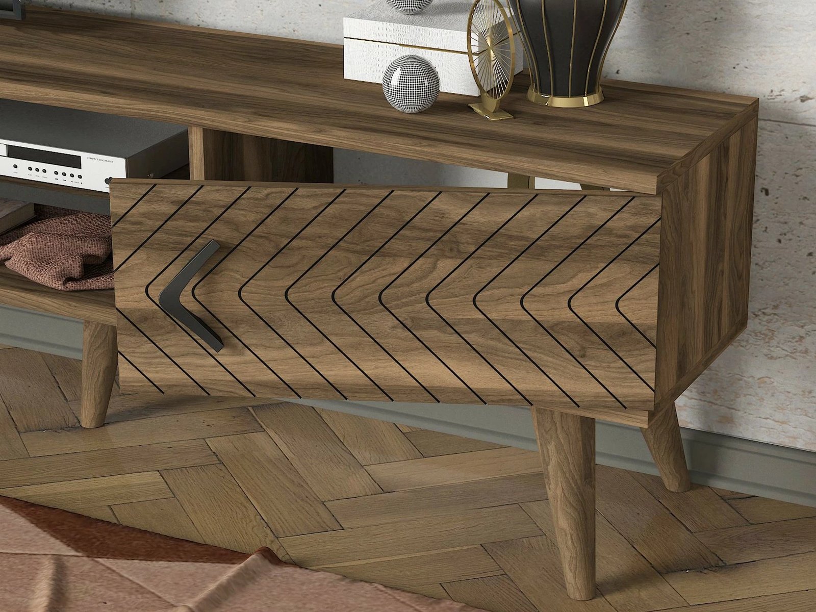 Njësi TV Skye Decor, Legato, ngjyrë arre