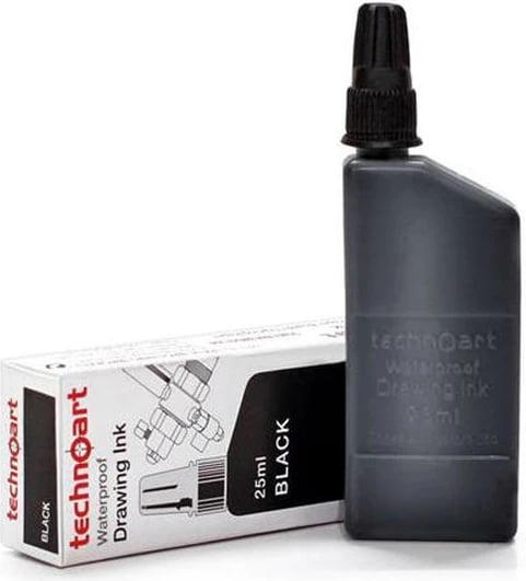 Bojë Isomars për rapidograf, 25ml, e zezë