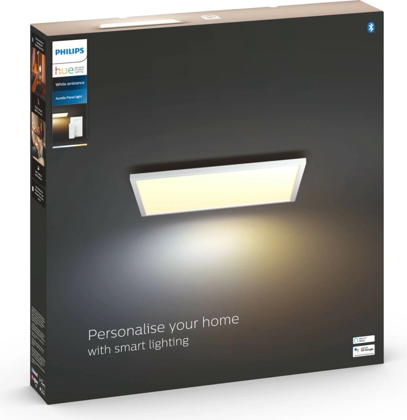 Dritë tavani Philips Hue Aurelle, LED, Bluetooth, e bardhë