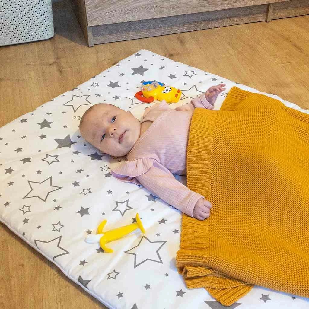 Batanije e thurur bambu NEW BABY 80x100 cm mustard