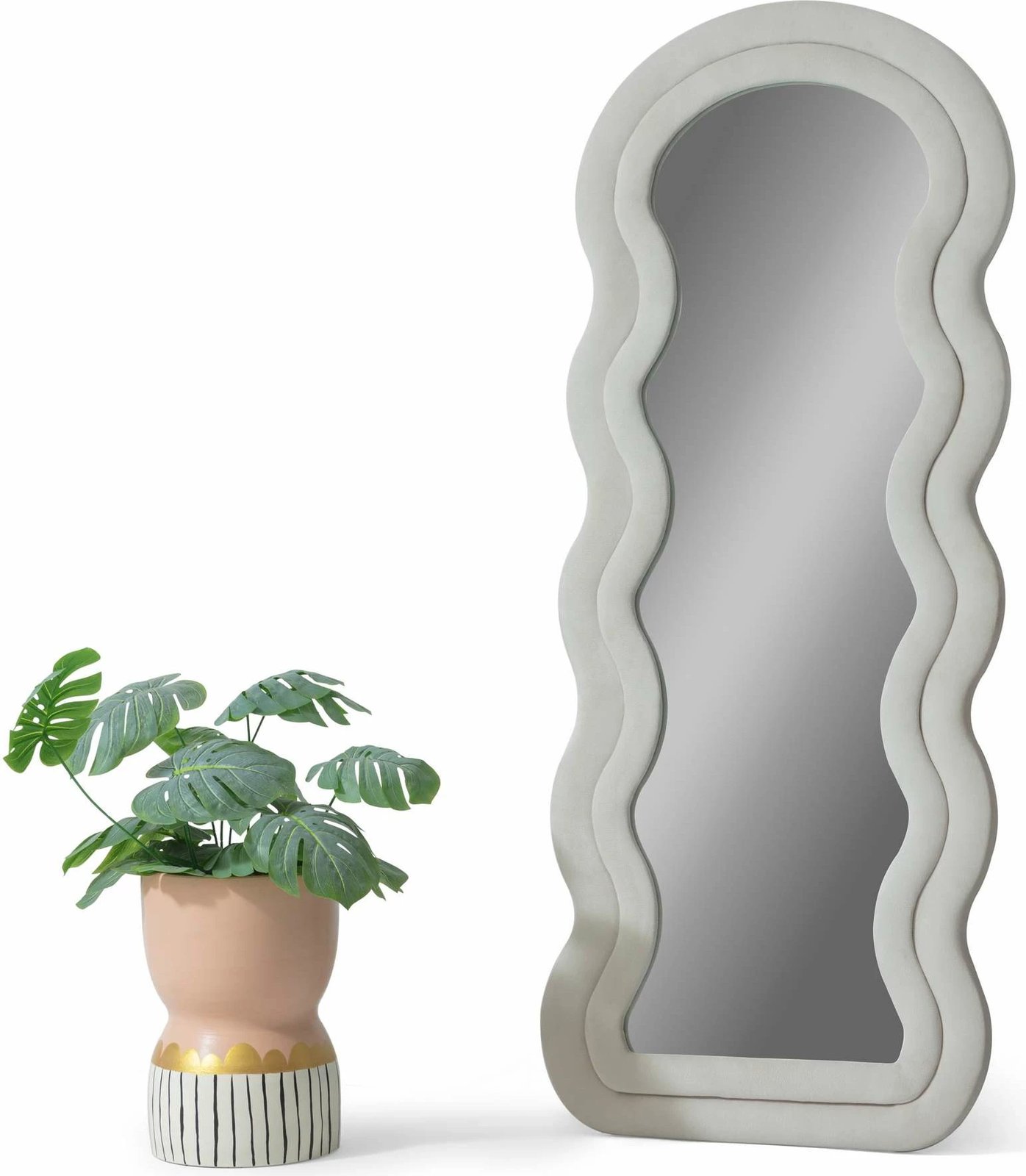 Pasqyrë e gjatë Cheval, Skye Decor, krem