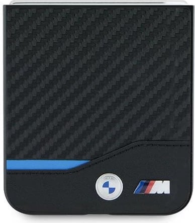 Mbështjellës BMW Carbon Blue Line për Samsung Galaxy Z Flip 6, i zi