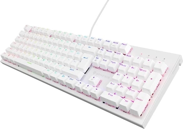 Tastierë mekanike Genesis Thor 303, RGB, Outemu Peach Silent, e zezë dhe e bardhë Tastierë mekanike Genesis Thor 303, RGB, Outemu Peach Silent, e zezë dhe e bardhë