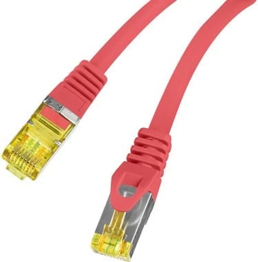 Kabllo rrjeti Lanberg PCF6A-10CU-0050-R, CAT 6a, 0.5m, e kuqe