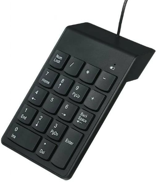 Tastierë numerike me kabllo Gembird KPD-U-03, USB, e zezë
