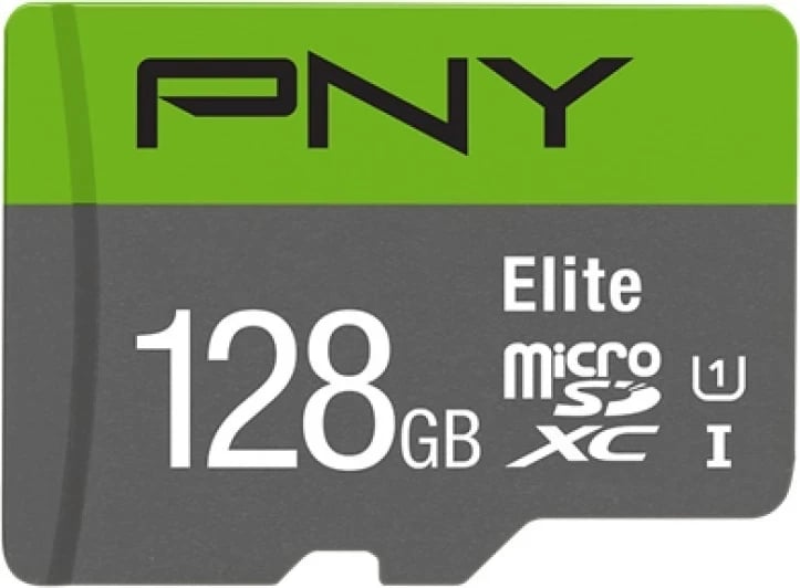 Kartë memorie PNY Elite microSDXC, 128 GB 