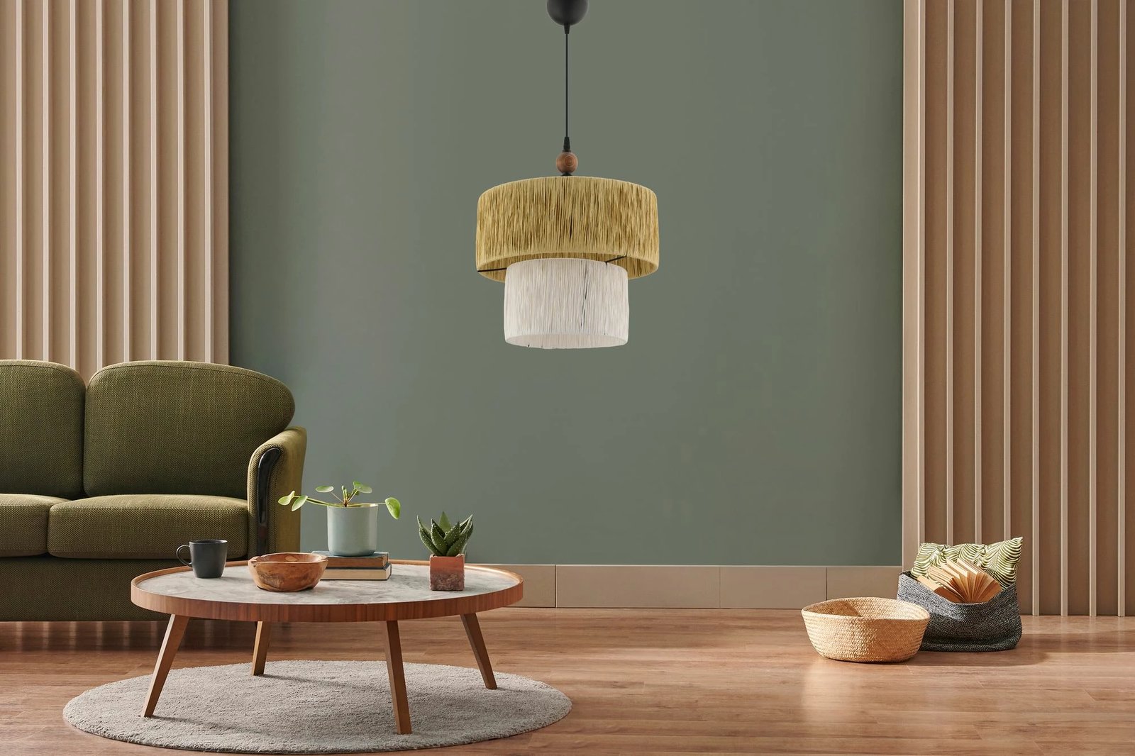 Llambë tavani Opviq Kat W, e bardhë, camel, kafe