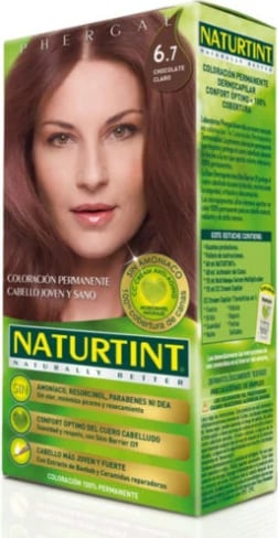 Ngjyrë flokësh NATURTINT 6.7 unisex 150ml çokollatë e çelët