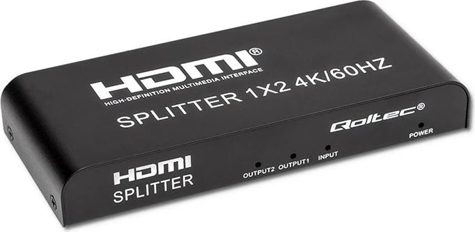 Splitter HDMI Qoltec 51797, 1x2, 4K/60Hz, i zi