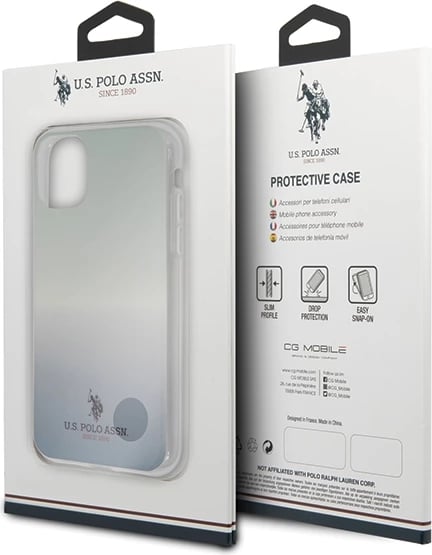 Mbështjellës U.S. Polo Assn. USHCN58TRDGLB për iPhone 11 Pro, Pattern Gradient, Kaltër Mbështjellës U.S. Polo Assn. USHCN58TRDGLB për iPhone 11 Pro, Pattern Gradient, Kaltër