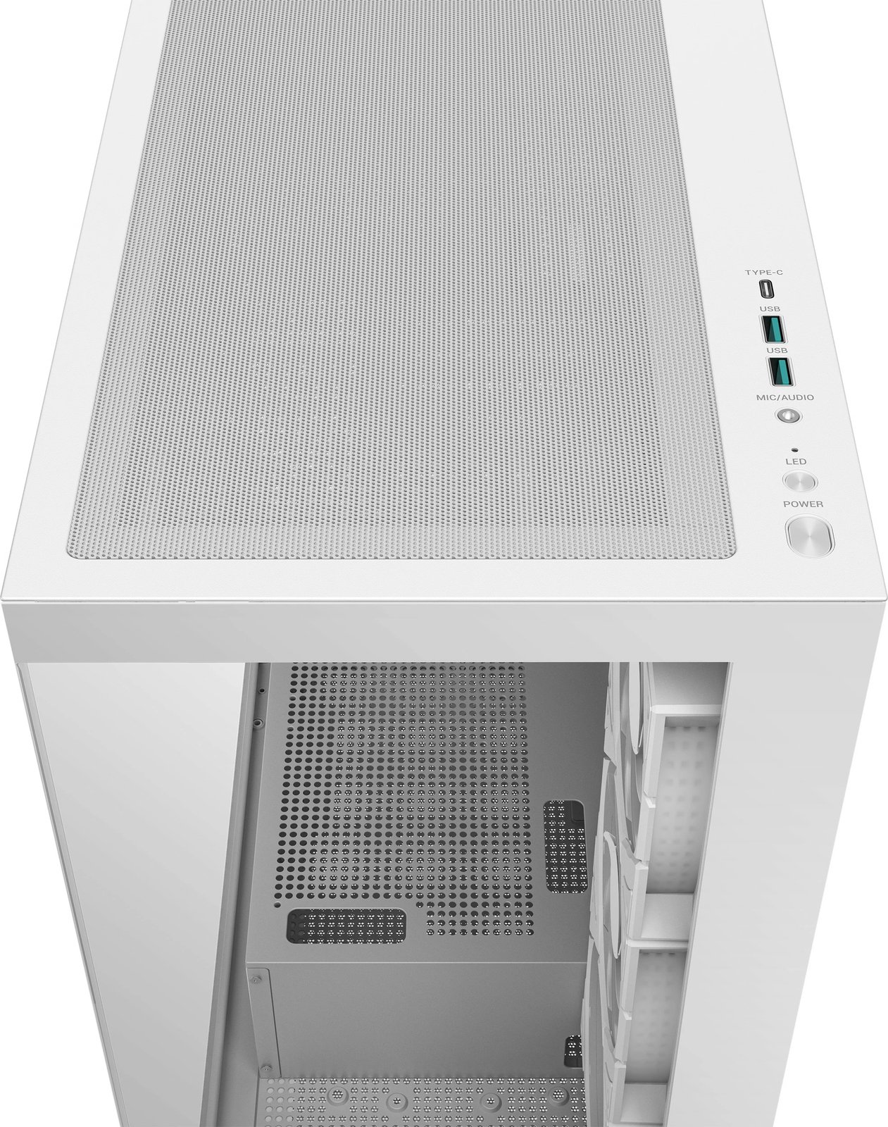 Kasë Deepcool CG580 4F WH, Midi Tower, ATX, RGB, e bardhë Kasë Deepcool CG580 4F WH, Midi Tower, ATX, RGB, e bardhë