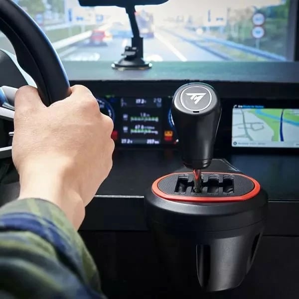 Shifter Thrustmaster TH8S, Racing shifter add-on, PS5, PS4, Xbox One, Xbox Series X|S, e zezë, e kuqe