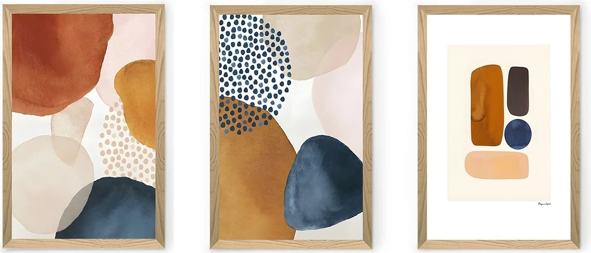 Set pikturash dekorative (3 copë), Wallity, Artsycllct2