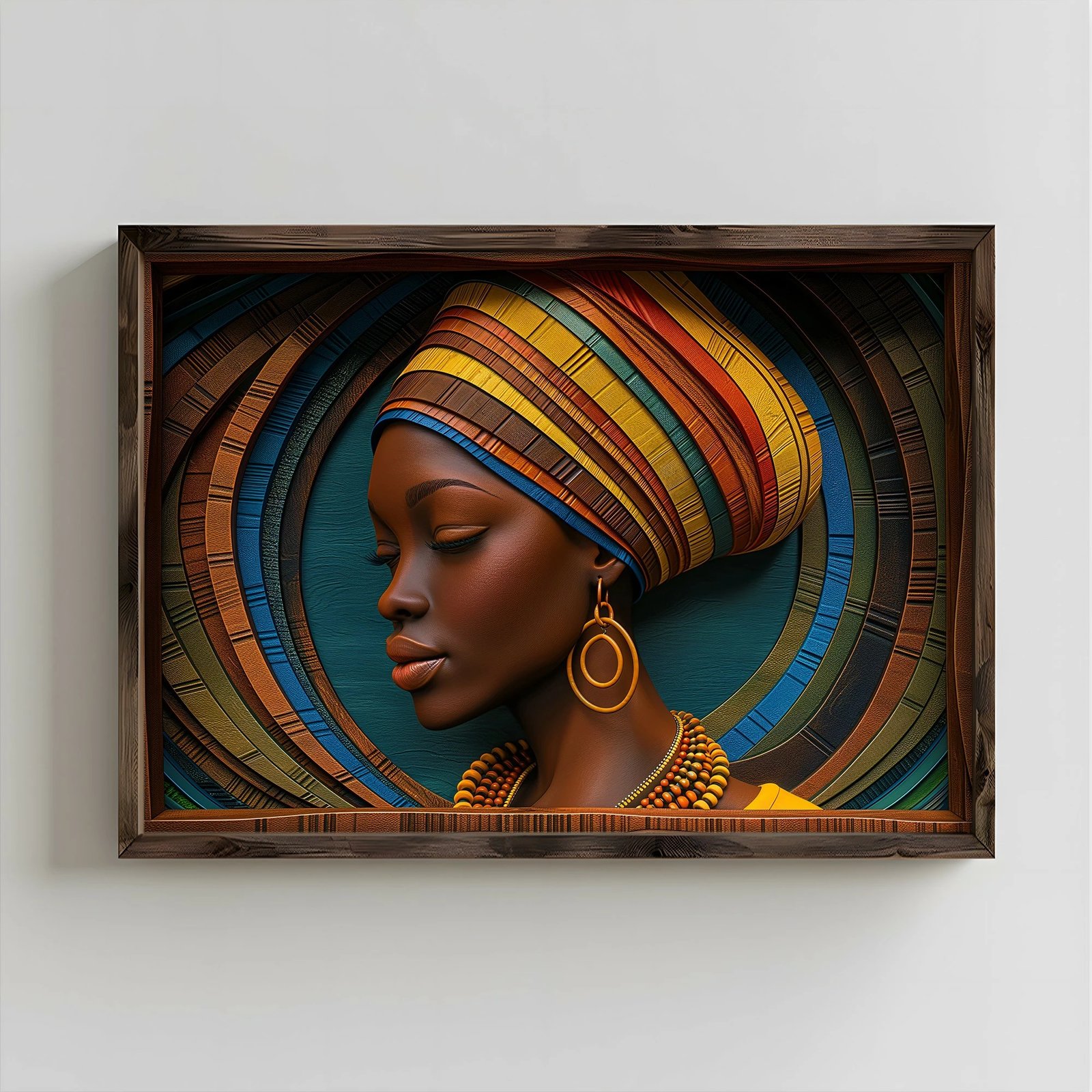 Pikturë dekorative me kornizë MDF, shumëngjyrëshe, Wallity, TUN122-L, 35x47x2 cm