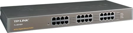 Switch TP-LINK TL-SG1024, 24 porta Gigabit Ethernet, kasë rack/desktop