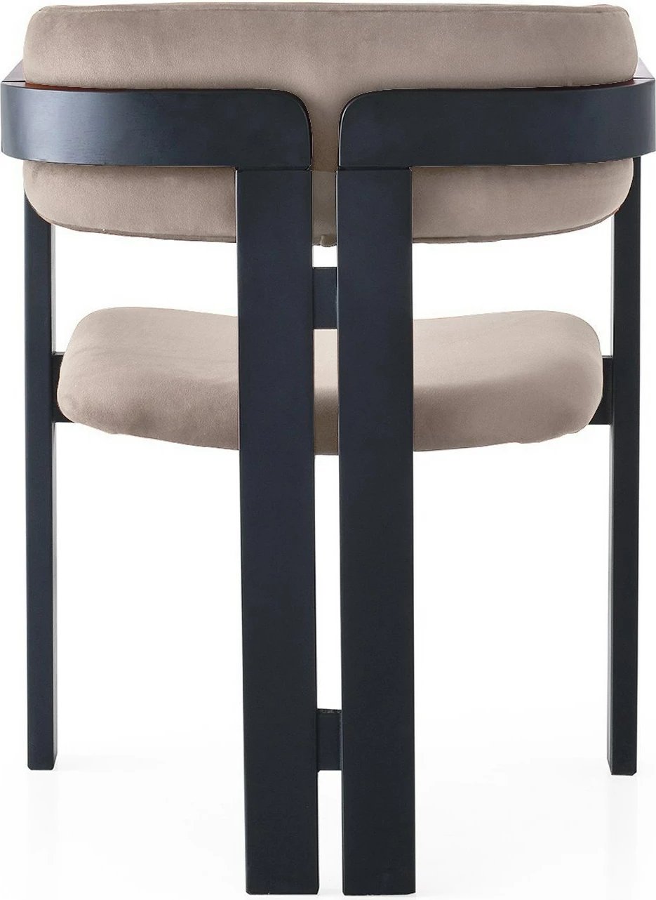 Karrige Skye Decor, CO - 020, kadife, e zezë dhe kafe e çelët