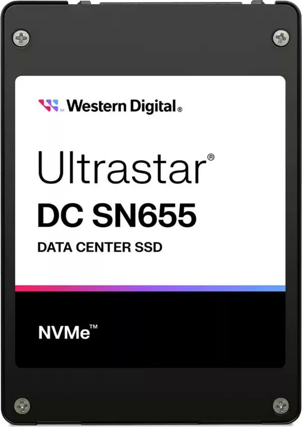 SSD Western Digital Ultrastar DC SN655 15.36TB, NVMe, U.3 PCIe 4.0, 2.5"