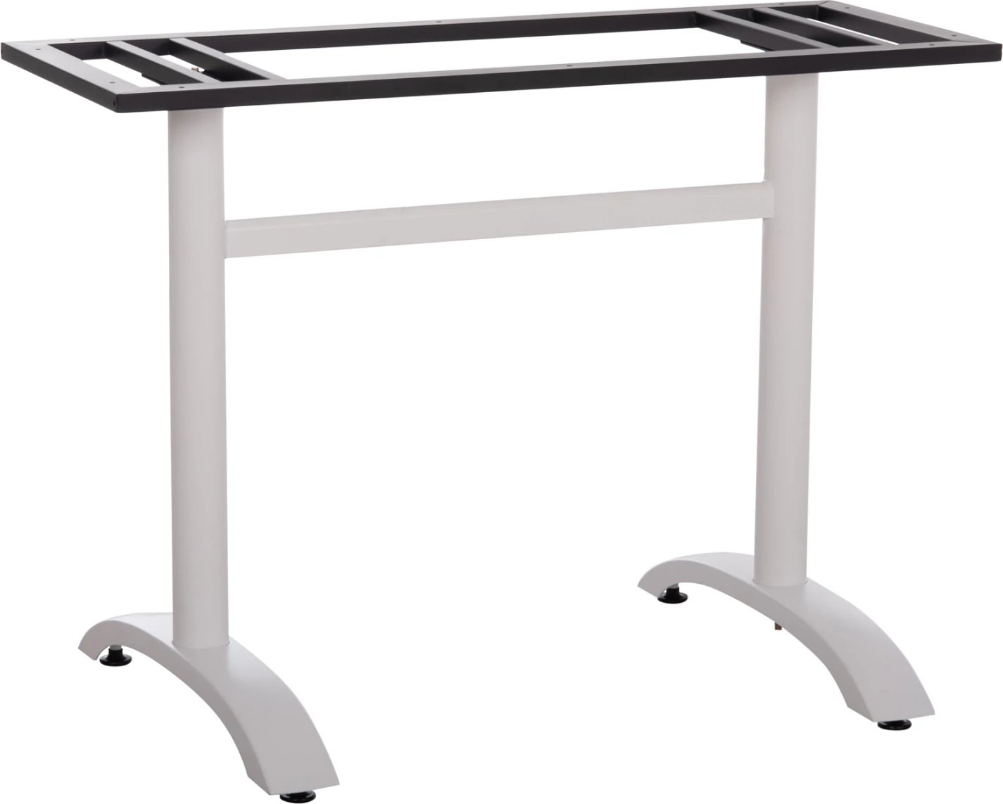 Baza për tavolinë metalike, e bardhë, me rregullues lartësie, 100x60x73cm