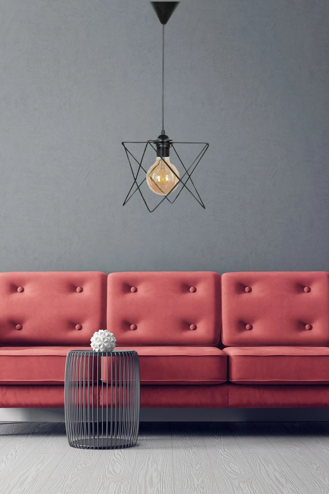 Llambë tavani Opviq, LB037, metal i zi