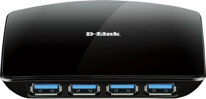 Hub USB, D-Link, DUB-1340, 4 porta USB 3.0 deri 5 Gbit/s, e zezë
