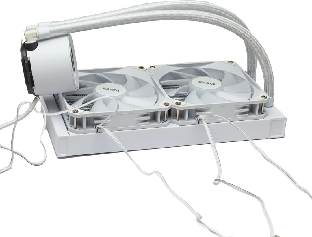 Ventilator Ftohës Me Ujë Për Kompjuter SAMA T240MM white (Bardhë)