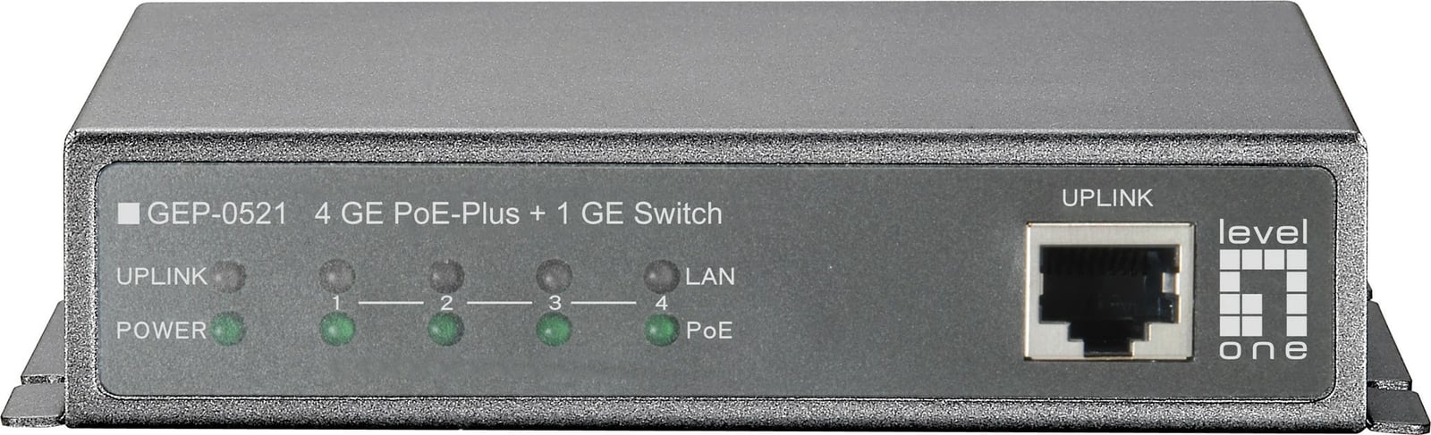 Switch LevelOne GEP-0521, 5-Port Gigabit PoE, 115W
