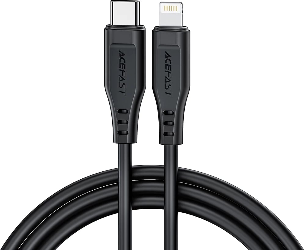 Kabllo Acefast C3-01 USB-C në Lightning, 1.2m, 30W, e bardhë