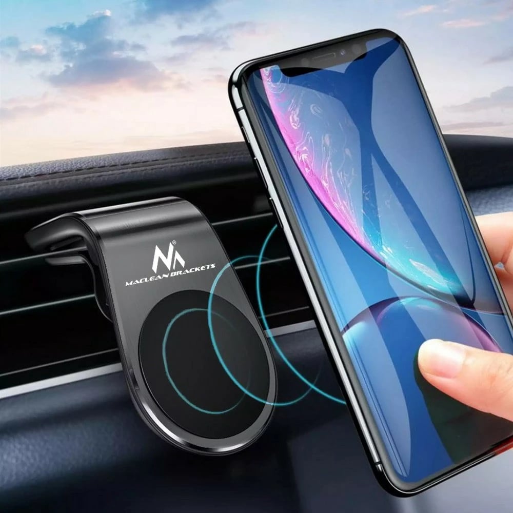 Mbajtëse për celular Maclean MC-326, magnetike, për makinë, e zezë
