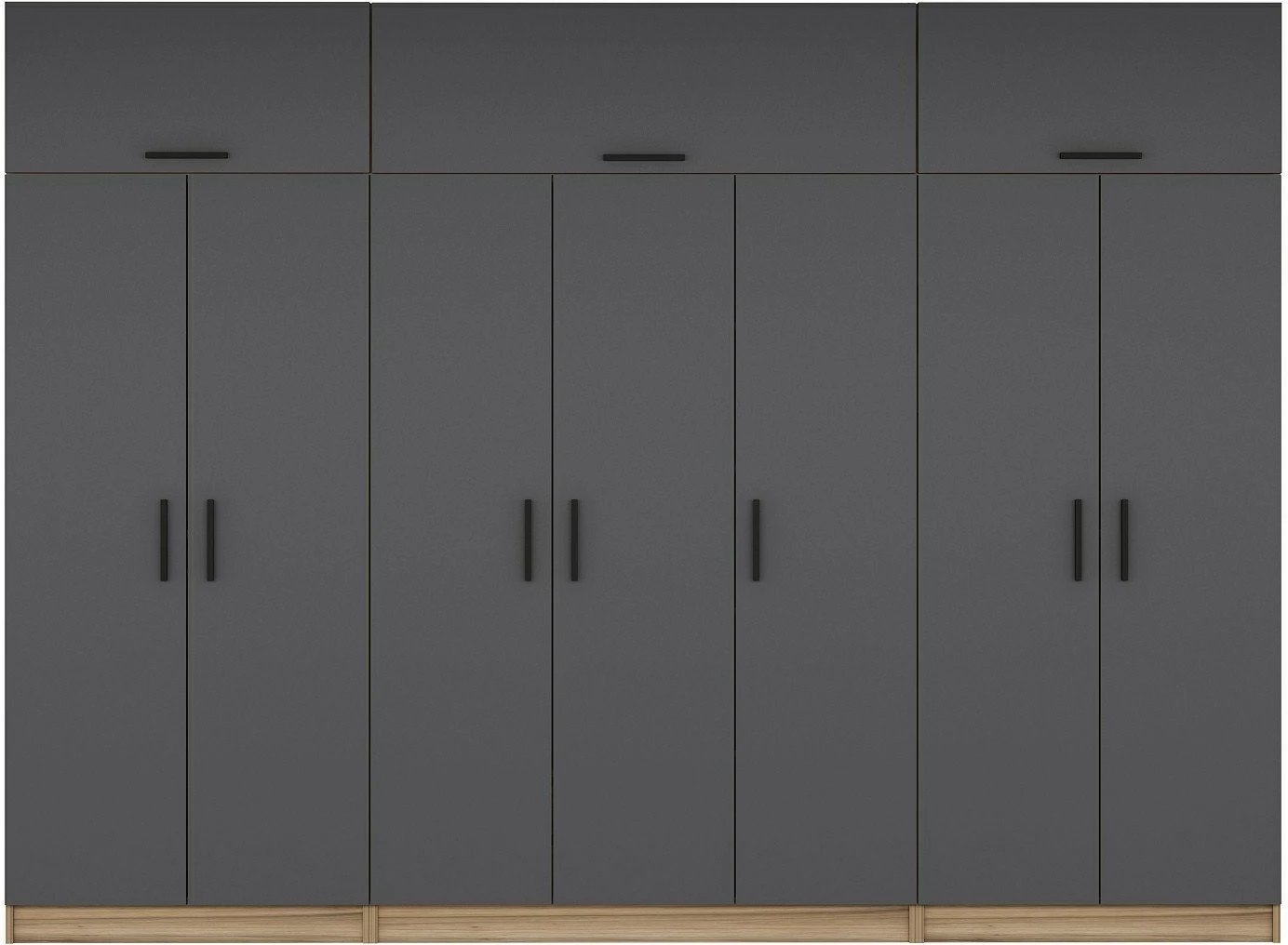 Dollap garderobe Skye Decor, anthracite & dore, Minar Kale - 7722