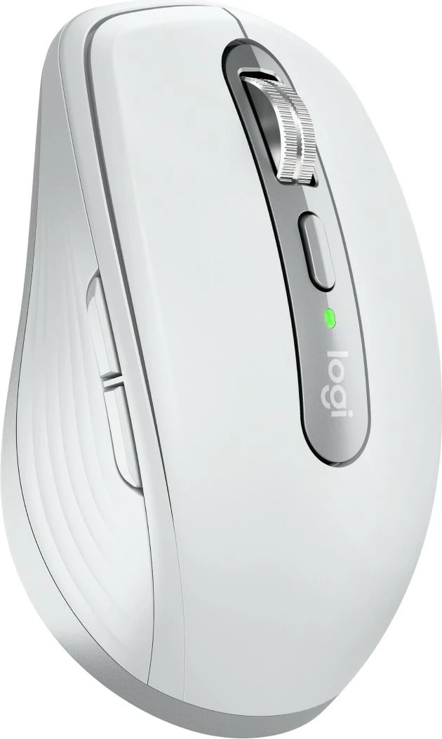 Maus Logitech MX Anywhere 3S, Djathtas, Laser, RF Wireless + Bluetooth, 8000 DPI, Gri, Bardhë