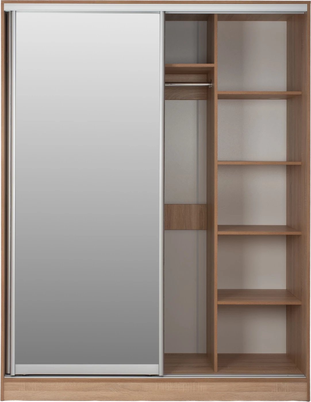 Dollap me dyer rrëshqitëse me pasqyrë, sonama, FH2434, 160x60x210 cm