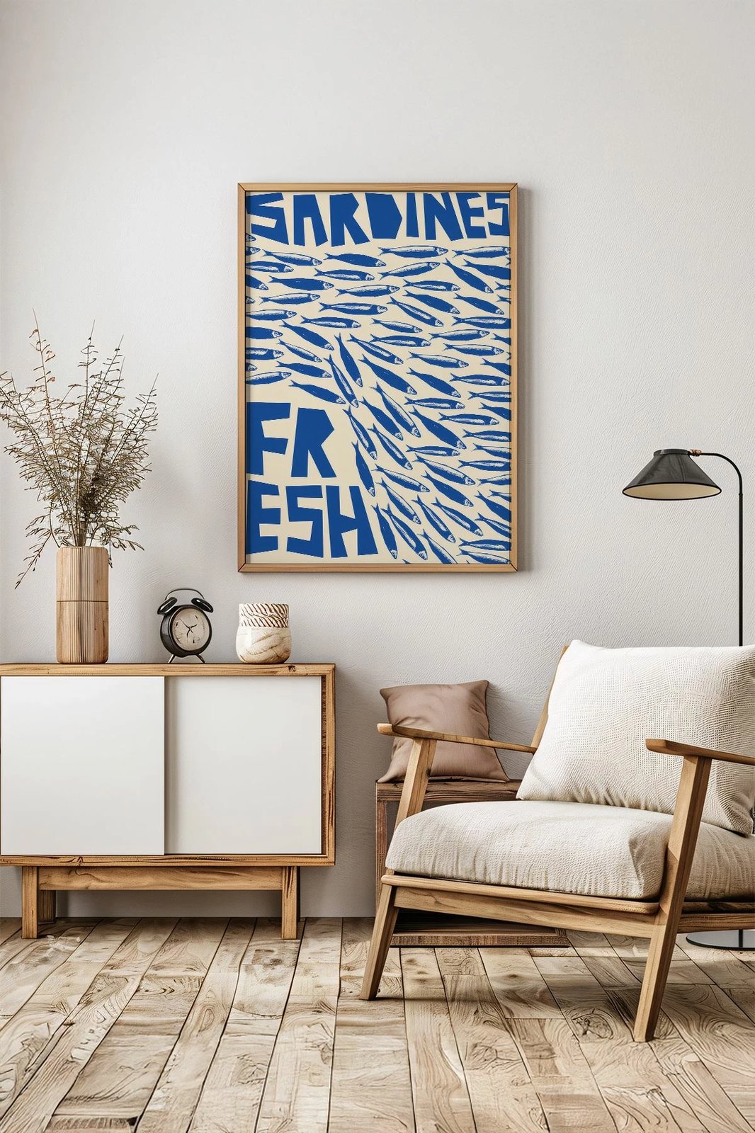 Pikturë dekorative me kornizë Wallity, Lmnmdl12, shumëngjyrëshe