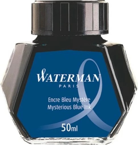Shishe bojë Waterman S0110790, 50ml, bojë e kaltër, shishe e zezë/transparente