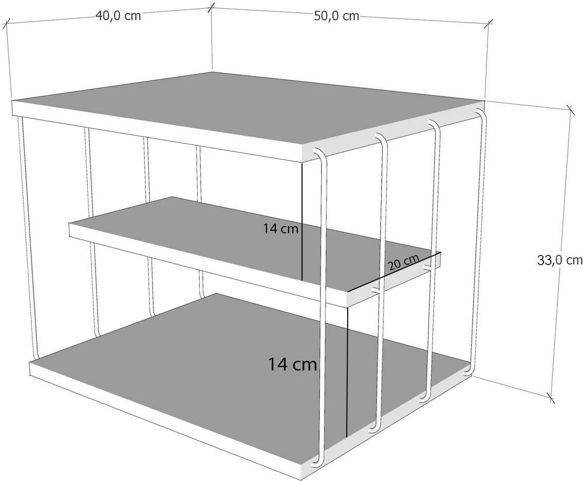 Tavolinë anësore Hanah Home, Lifon, ngjyrë e zezë, travertin
