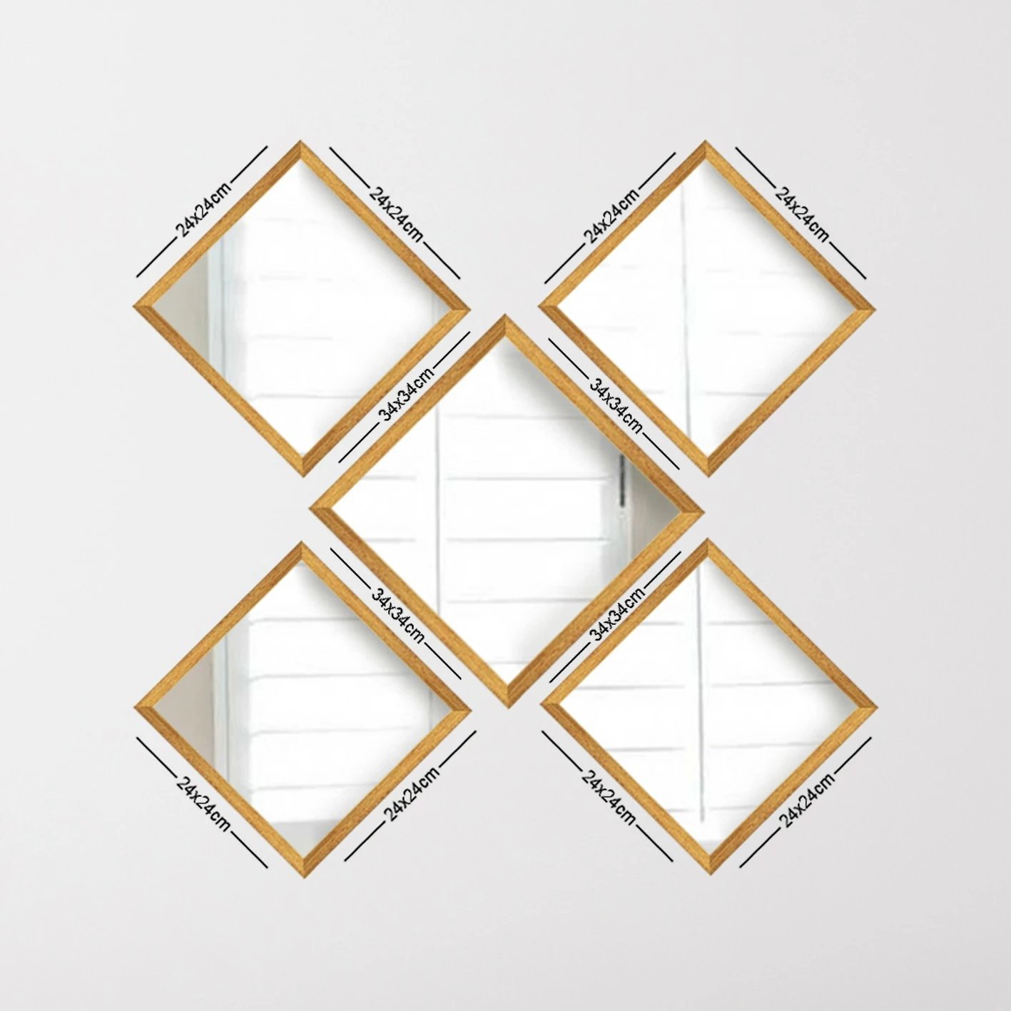 Set pasqyrash (5 copë), Wallity, SETAYNA_045