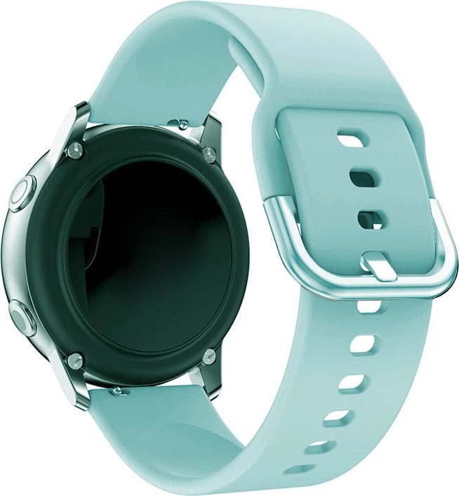 Rrip silikoni për Smartwatch, Hurtel Silicone Strap TYS, 20 mm, kompatibil me Samsung Galaxy Watch 40/41/42/43/44 mm, turkeze