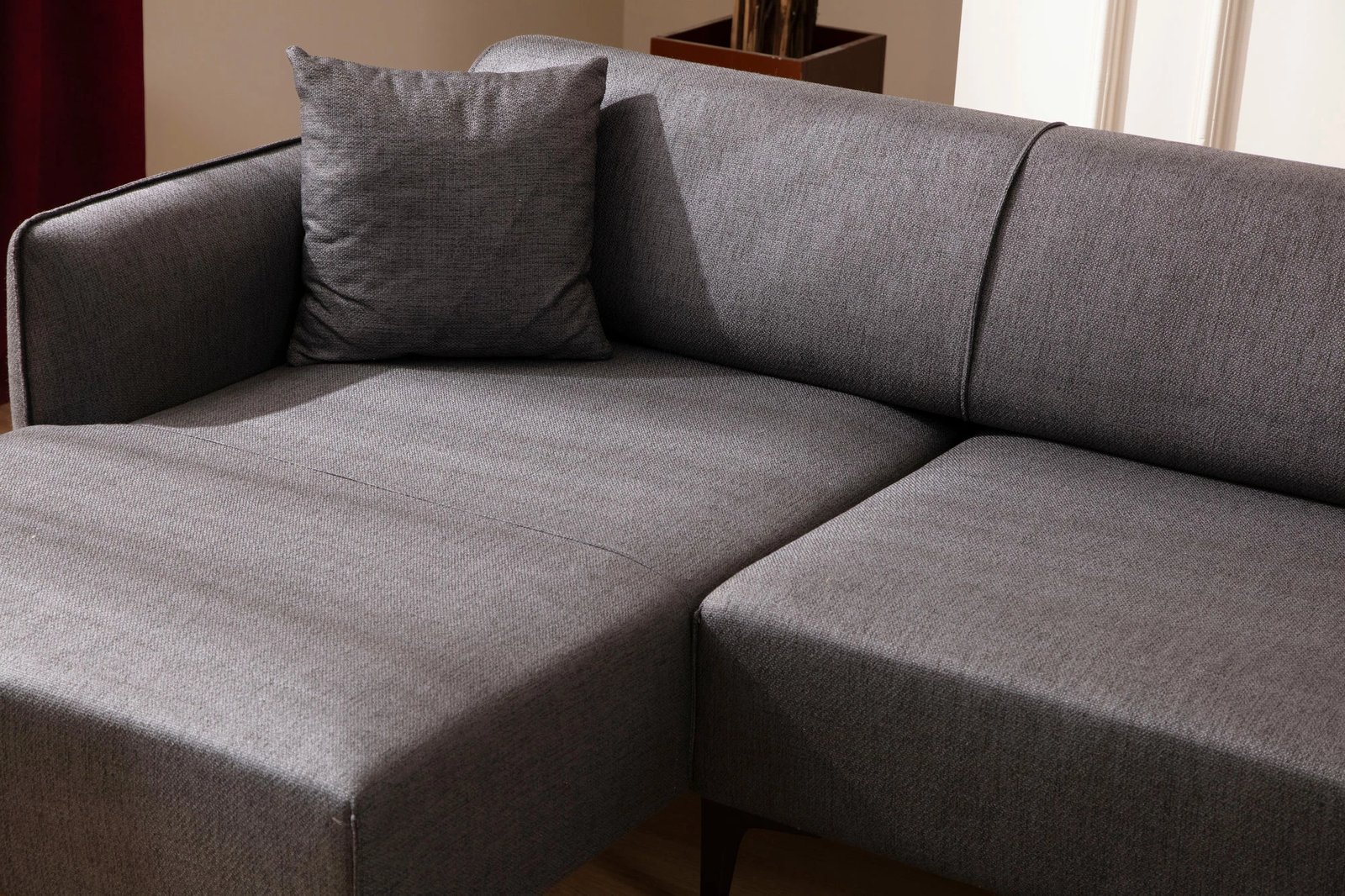Këndare Belissimo, ngjyrë gri e errët, Atelier del Sofa, majtas