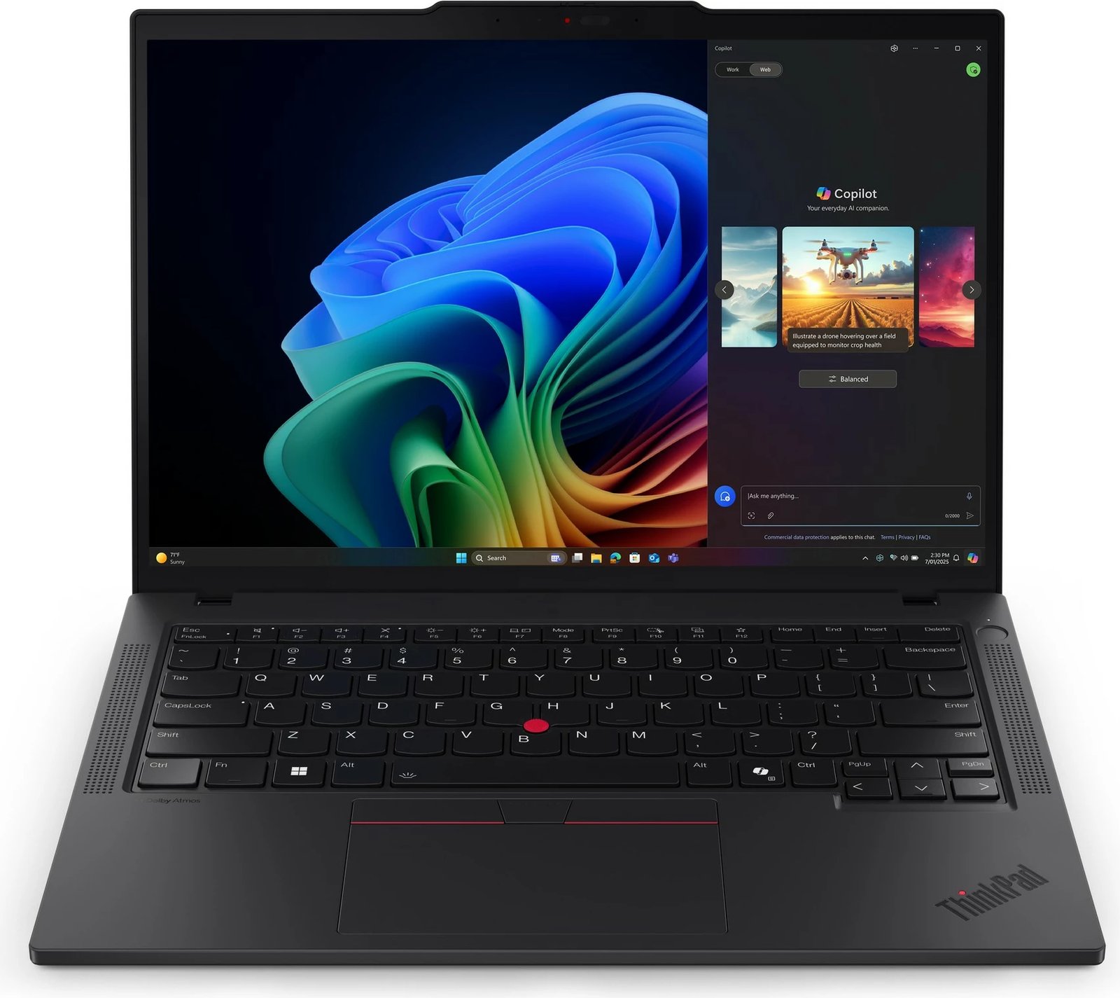 Kompjuter portativ Lenovo ThinkPad T14 G6, AMD Ryzen AI 5 340, 32GB RAM, 1TB SSD, 14 inç, e zezë