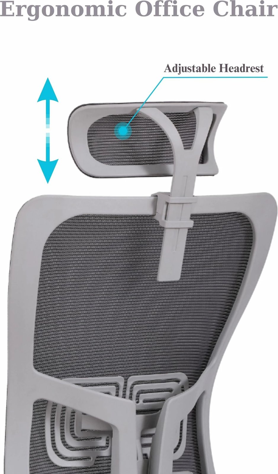 Karrige zyre ergonomike, ngjyrë gri, Skye Decor, 126 cm Karrige zyre ergonomike, ngjyrë gri, Skye Decor, 126 cm