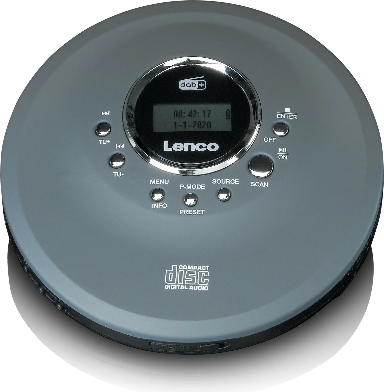CD player Lenco CD-400, MP3, ekran LCD, kufje, anthracite
