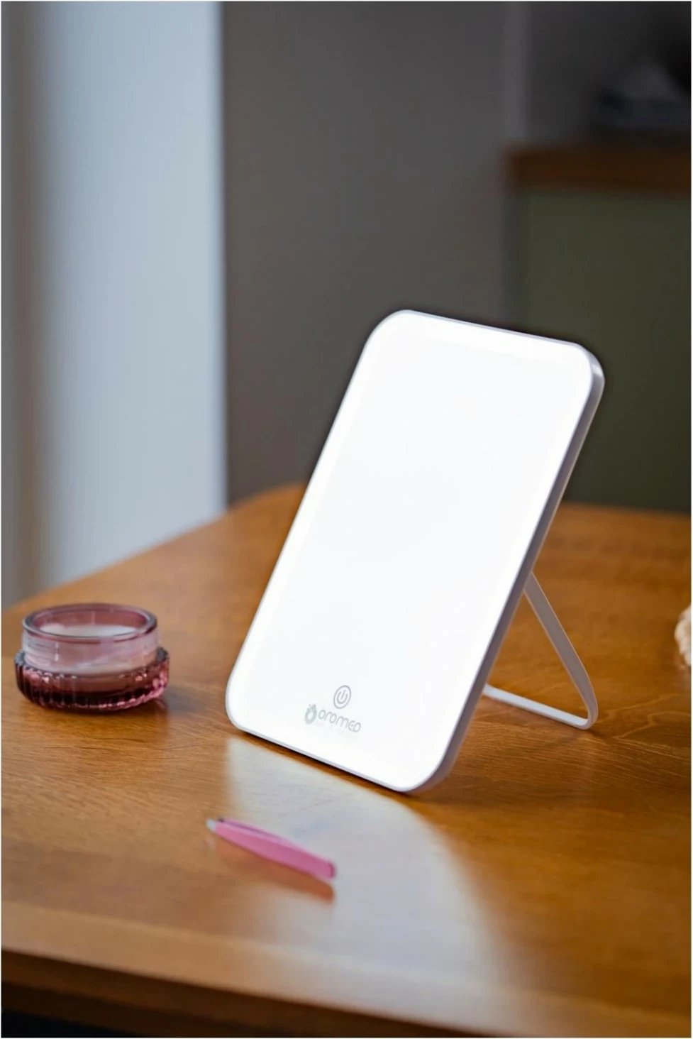 Pasqyrë Oromed Gold-Mirror Led x, ndriçim LED, ngjyrë e bardhë