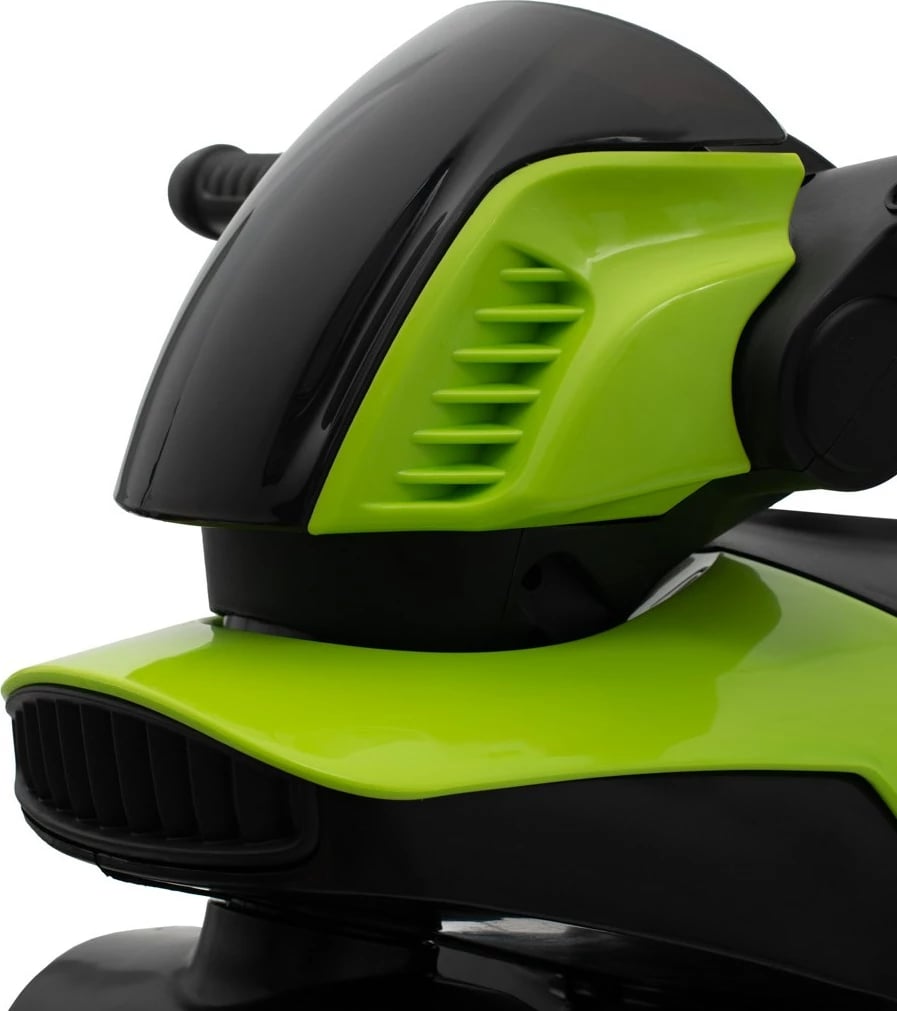 Motoçikletë elektrike për fëmijë, Baby Mix POLICE, 6V 7Ah, 2x24W, USB/MP3, LED, 2-4 km/h, 3-7 vjeç, jeshile