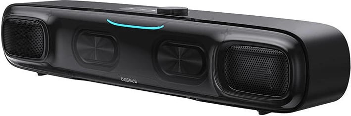 Altoparlant mini Baseus AeQur, model A20054402111-00, lidhje Bluetooth 5.3/USB-C/AUX, i zi