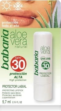 Mbrojtës për buzë Babaria SPF 30, 5.7g