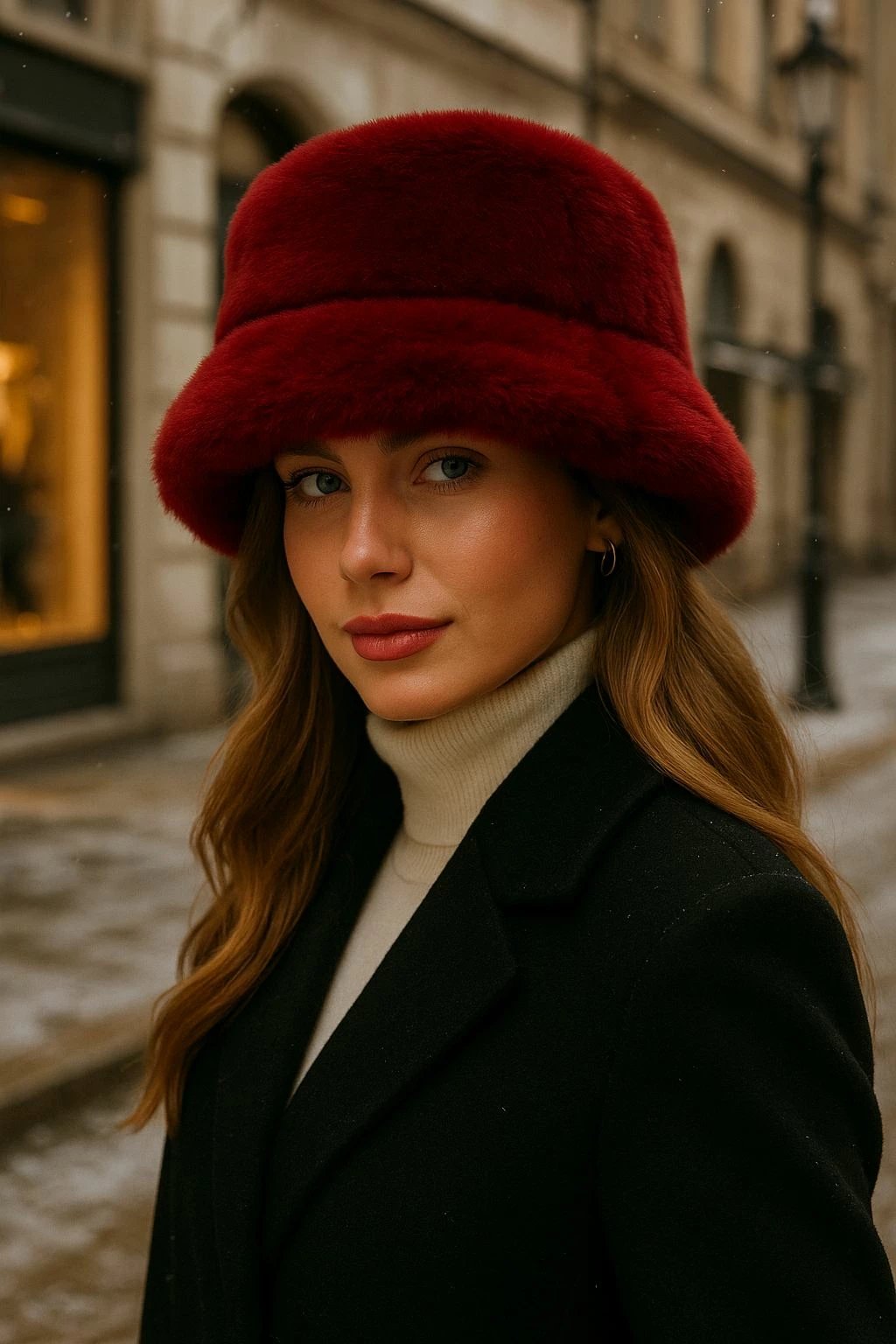 Kapelë për gra, ngjyrë burgundy, Jumeon, Spk1102-1