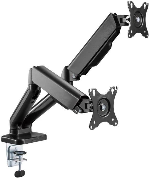 Mbajtëse tavoline për dy monitorë Techly ICA-LCD 462B, 17-32 inç, 9kg, e zezë