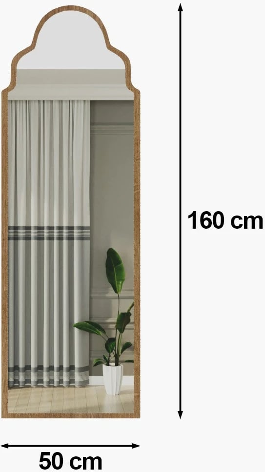 Pasqyrë Hanah Home, Şahmaran, ngjyrë lisi Sapphire