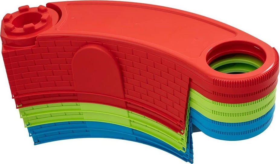 Kuti rëre palosëse, NEW BABY CASTLE 170 cm, plastike, 6 module, shumëngjyrëshe