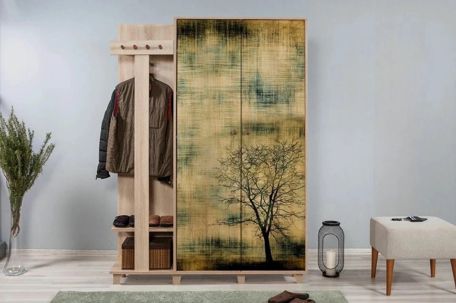 Stendë korridori Garmanto, ngjyrë lisi sonoma, 135-729