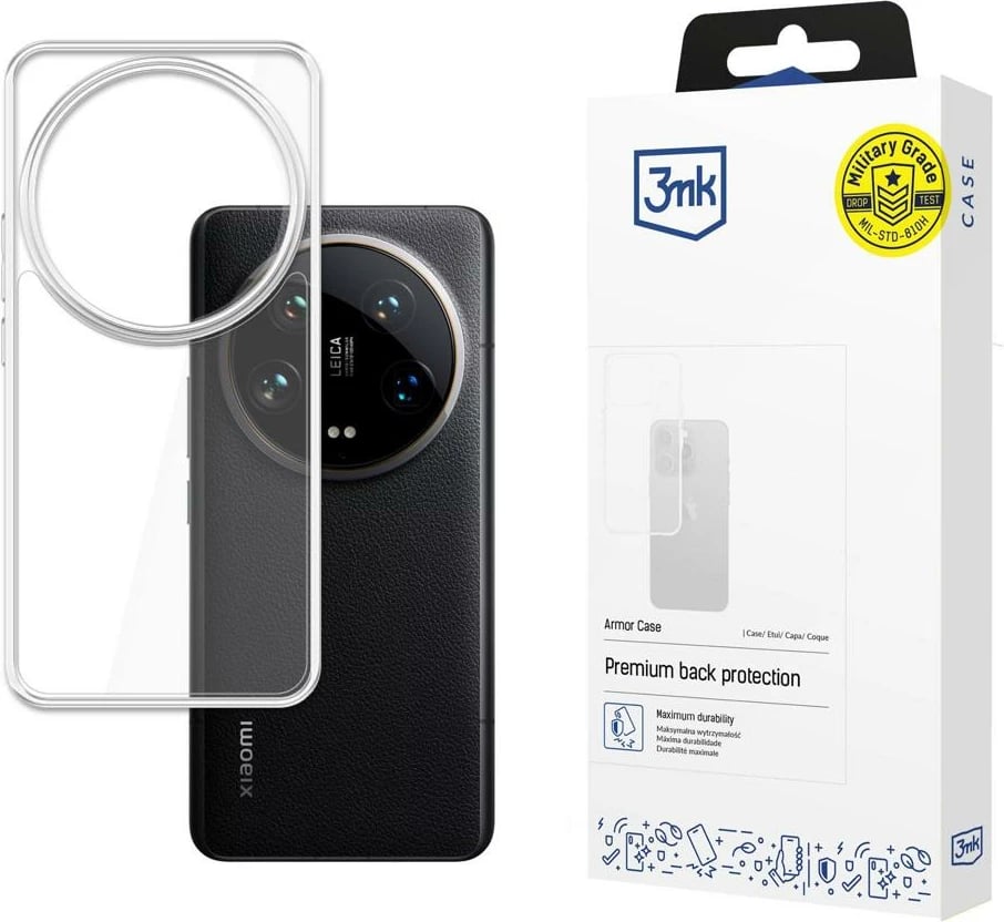 Mbështjellës 3mk Armor Case për Xiaomi 14 Ultra, transparent